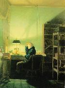 Georg Friedrich Kersting Lesender Mann beim Lampenlicht oil painting artist